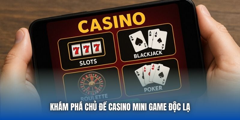 Khám phá chủ đề casino mini game độc lạ