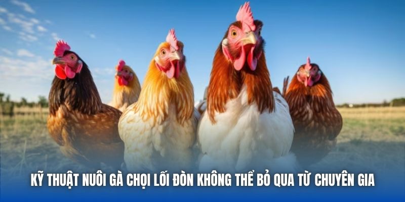 Kỹ thuật nuôi gà chọi lối đòn không thể bỏ qua từ chuyên gia